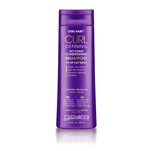 Giovanni Curl Defining No-Foam Conditioning Shampoo 399ml bottle with curly hair illustration on the label