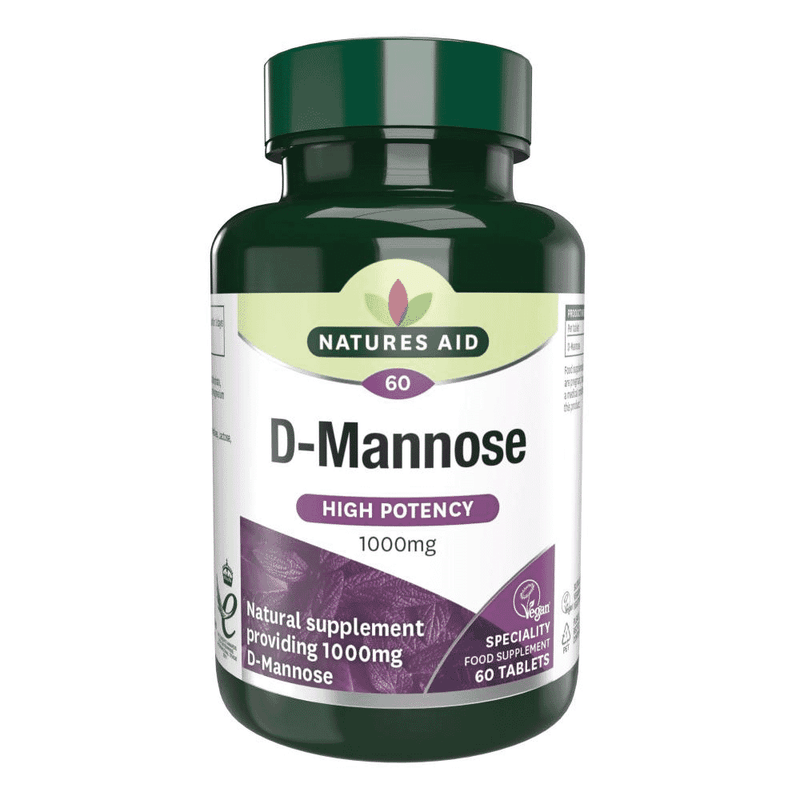 Natures Aid D-Mannose (High Potency) 1000mg 60s
