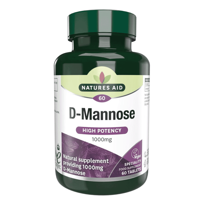 Natures Aid D-Mannose (High Potency) 1000mg 60s