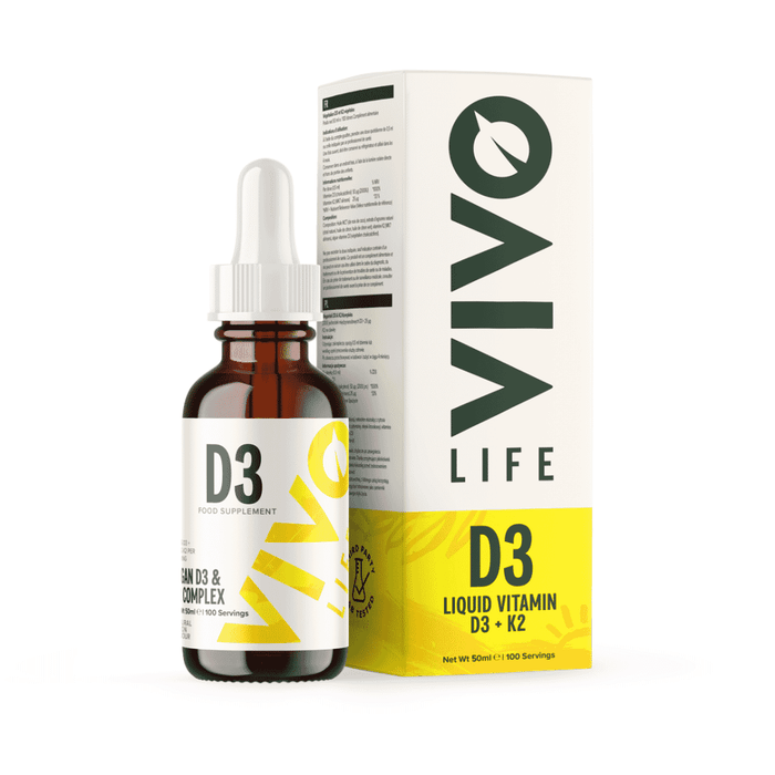 Vivo Life D3 Liquid Vitamin D3 & K2 Lemon Flavour 50ml