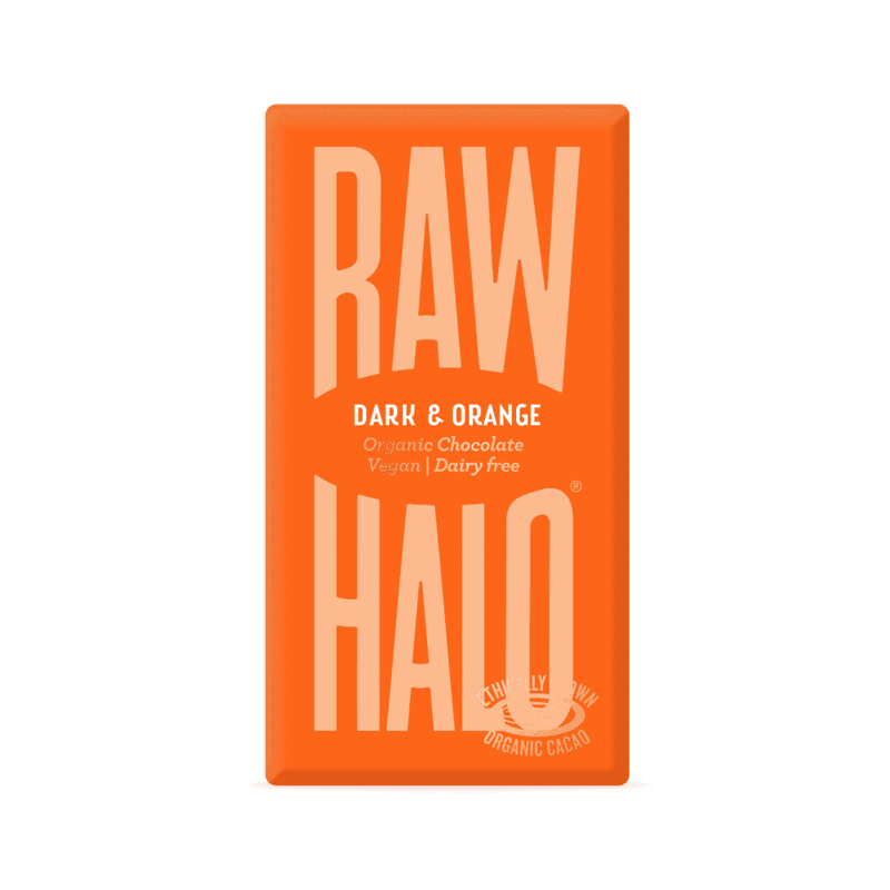 Raw Halo Dark & Orange Organic Chocolate Vegan 35g