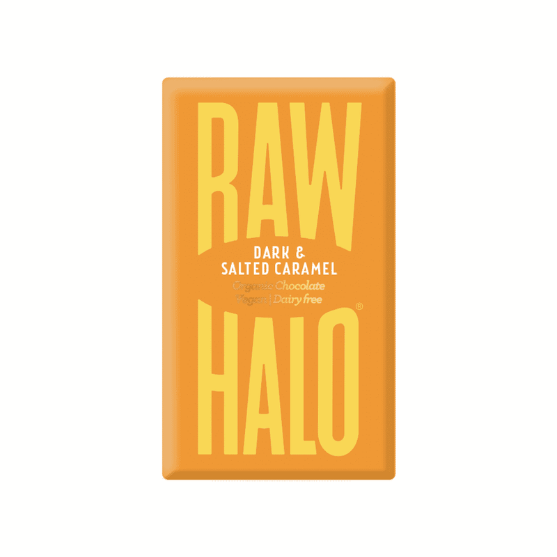 Raw Halo Dark & Salted Caramel Organic Chocolate Vegan 22g
