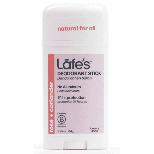 Lafe's Deodorant Stick Rose + Coriander 64g