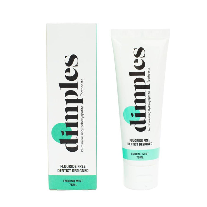 Dimples Fluoride Free Dentist Designed Toothpaste English Mint 75ml