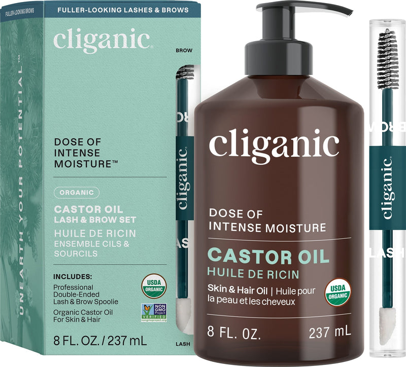 Dose of Intense Moisture Organic Castor Oil - Lash & Brow Set 237ml