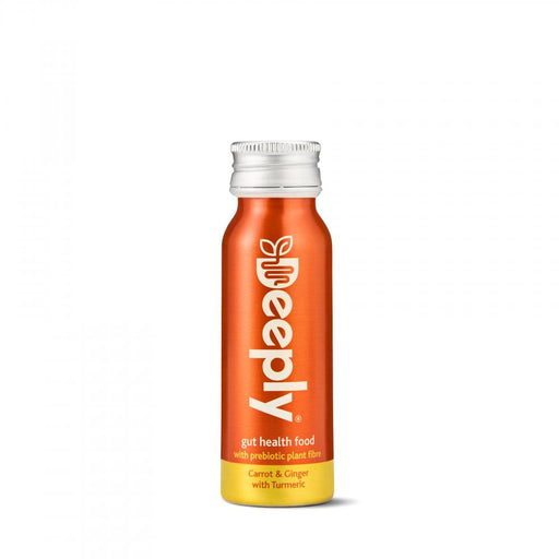 Deeply Gut Health Food Carrot & Ginger with Turmeric 65ml SMALL SINGLE - Dennis the Chemist
