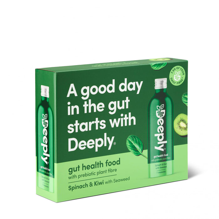 Deeply Gut Health Food Spinach & Kiwi with Seaweed 4x455ml CASE - Dennis the Chemist