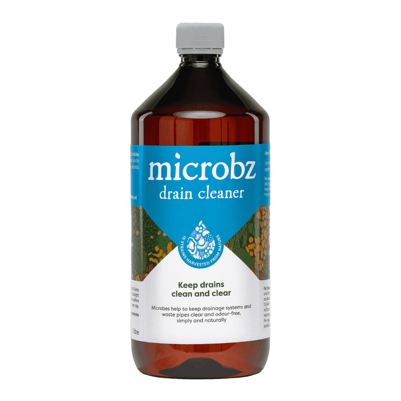 Microbz 1 Litre Drain Cleaner for effective clog removal, part of the Health & Beauty product line.