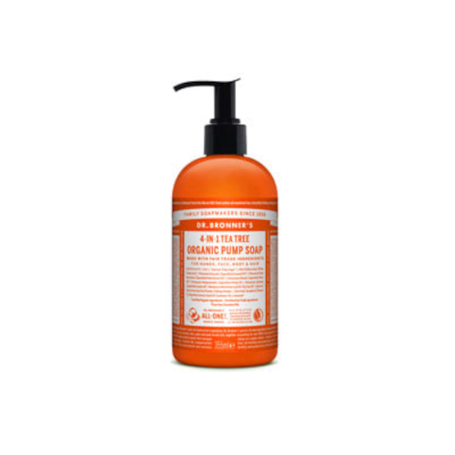 Dr Bronner's Magic Soaps 4-In-1 Tea Tree Organic Pump Soap 710ml - Dennis the Chemist