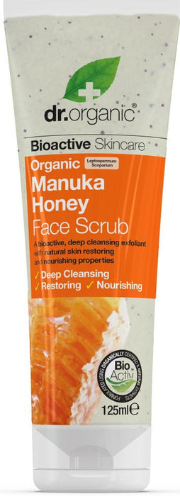 Dr Organic Manuka Honey Face Scrub 125ml