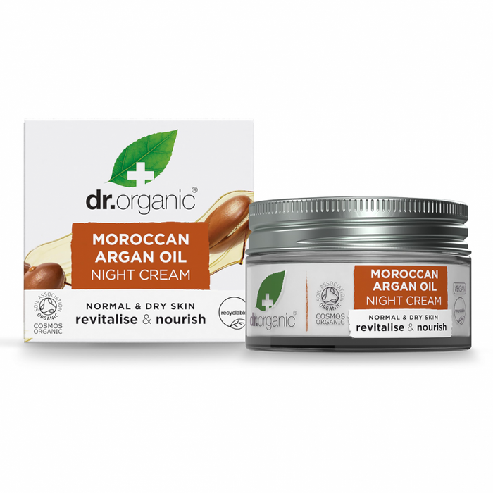 Dr Organic Moroccan Argan Oil Night Cream 50ml - Dennis the Chemist