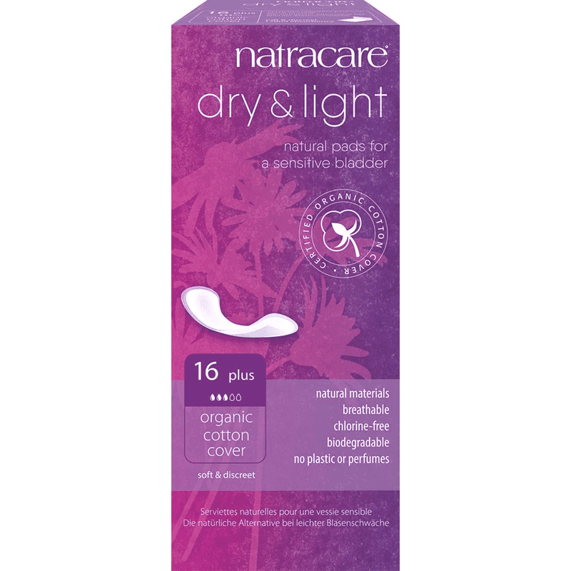Natracare Dry & Light Natural Pads For A Sensitive Bladder 16s Plus