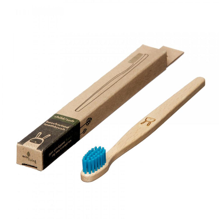 ecoLiving Child/Soft Beechwood Toothbrush Blue (Rabbit) - Dennis the Chemist