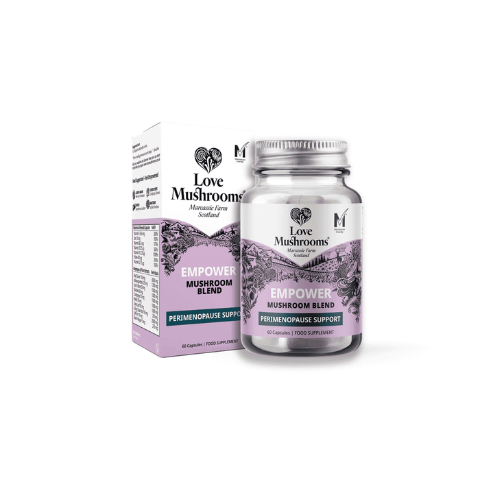 Love Mushrooms Empower Mushroom Blend Perimenopause Support 60s
