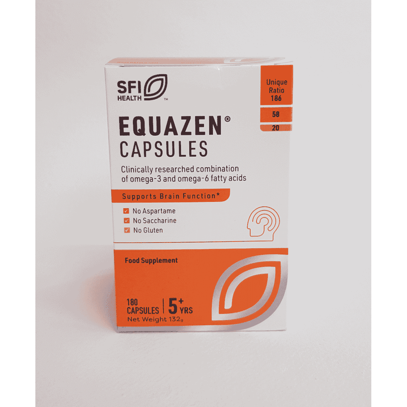 Equazen Capsules for brain function, omega-3 and omega-6 fatty acids, gluten-free supplement