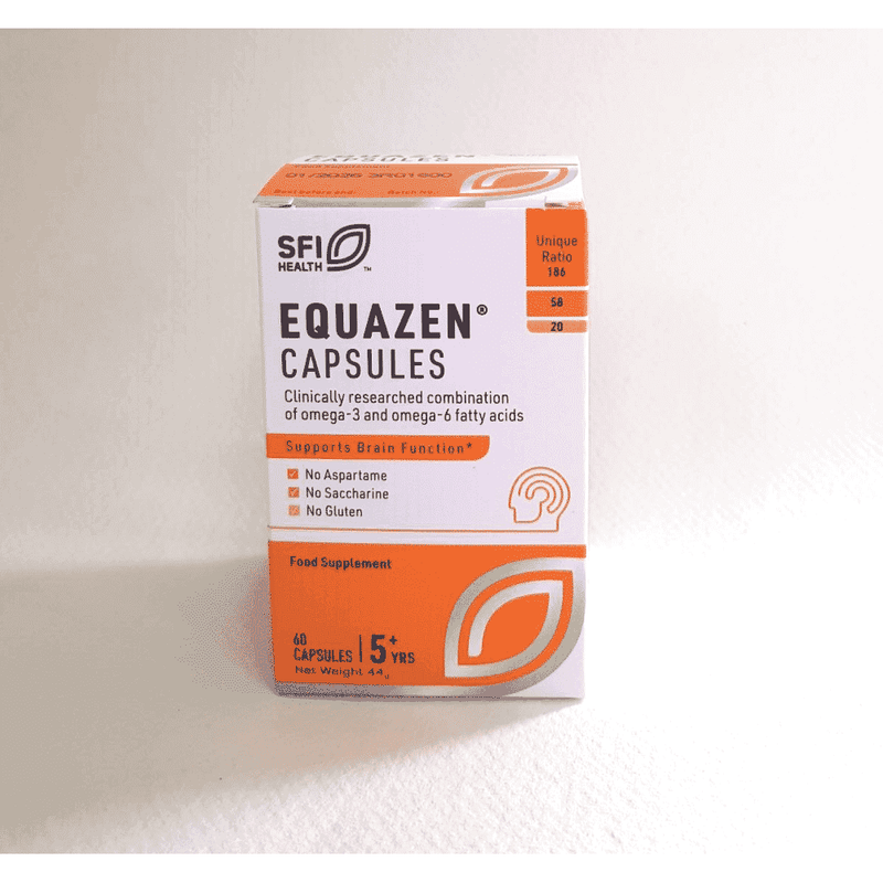 Equazen Capsules for brain function, omega-3 and omega-6 fatty acids, gluten-free supplement