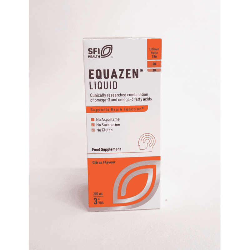Equazen Liquid omega-3 and omega-6 fatty acids supplement, citrus flavor, supports brain function
