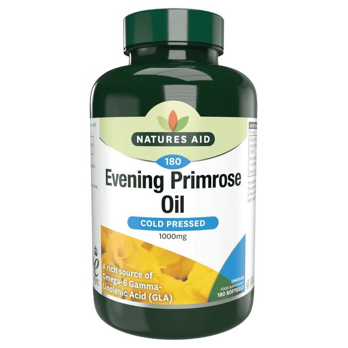 Natures Aid Evening Primrose Oil (Cold Pressed) 1000mg 180s