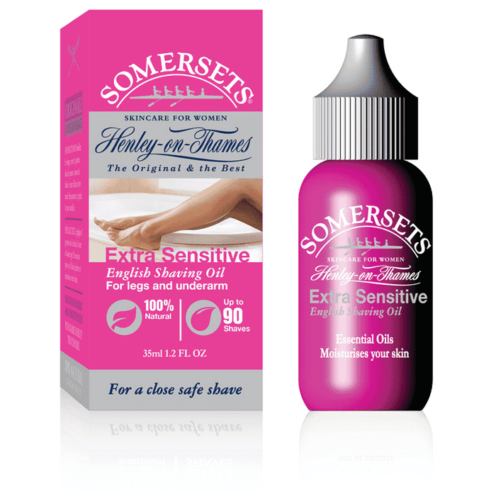 Somersets Extra Sensitive English Shaving Oil For Legs and Underarm (Pink) 35ml