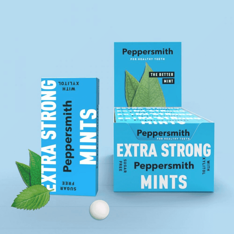 Peppersmith Extra Strong Mints 12 x 15g CASE