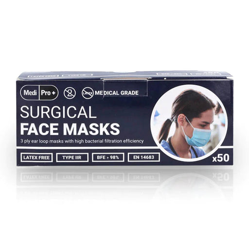 Medipro Surgical Face Masks - Type IIR Certified x 50 - Dennis the Chemist