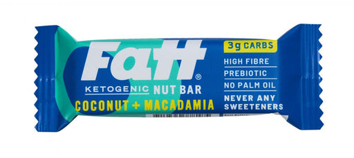 Fatt Coconut + Macadamia Nut Bar 30g - Dennis the Chemist