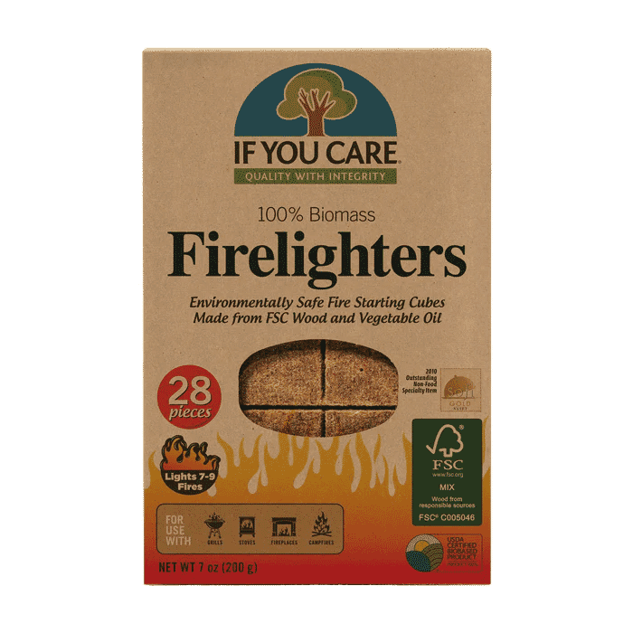 If You Care Firelighters 100% Biomass Cubes 28s - Dennis the Chemist