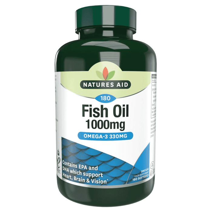 Natures Aid Fish Oil 1000mg (Omega-3 330mg) 180s