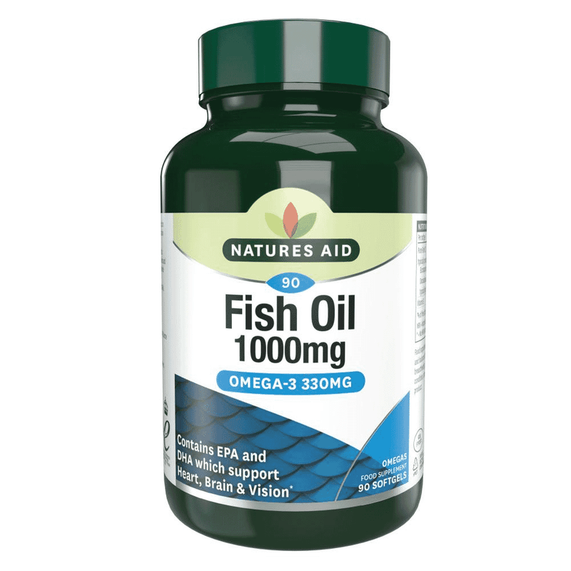 Natures Aid Fish Oil 1000mg (Omega-3 330mg) 90s