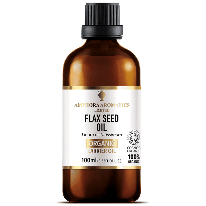 Amphora Aromatics Flax Seed Oil Organic Carrier Oil 100ml