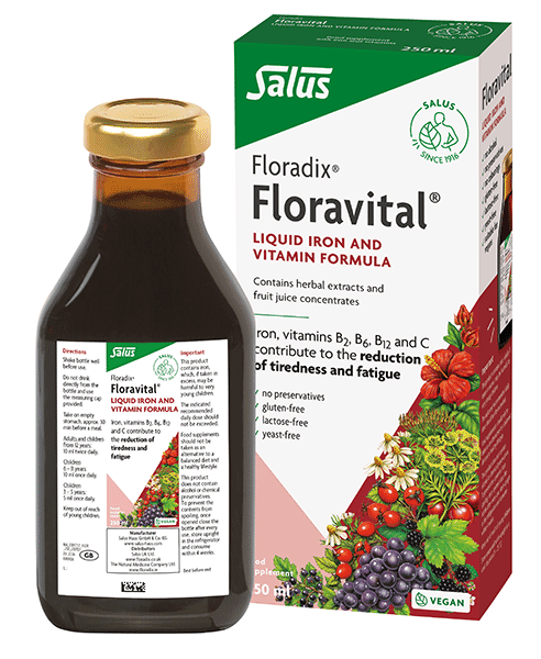 Salus Floradix Floravital Liquid Iron and Vitamin Formula 250ml