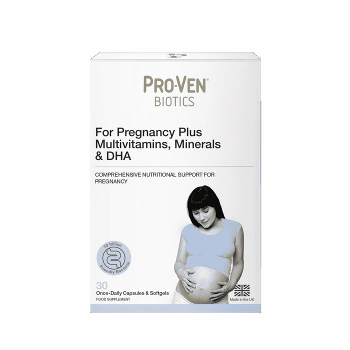 Proven Biotics For Pregnancy Plus Multivitamins, Minerals & DHA 30 Capsules & 30 Softgels