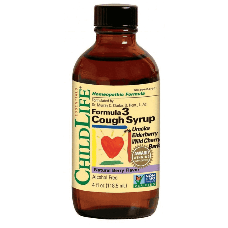 ChildLife Essential Formula 3 Cough Syrup Natural Berry Flavour 118.5ml