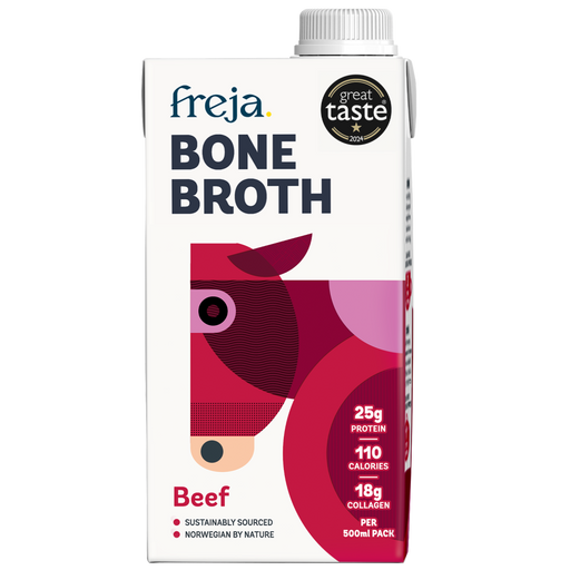 Freja Bone Broth Beef 500ml - Dennis the Chemist