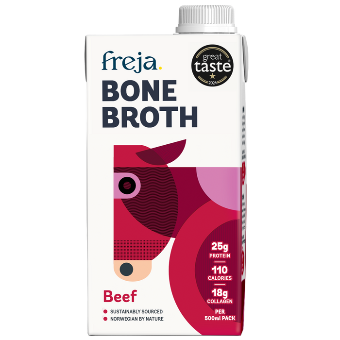 Freja Bone Broth Beef 500ml - Dennis the Chemist