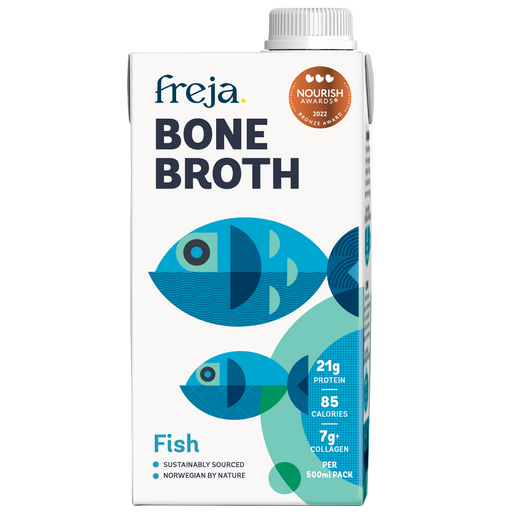 Freja Bone Broth Fish 500ml - Dennis the Chemist