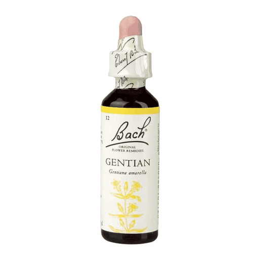 Bach Gentian flower remedy bottle for natural wellness support