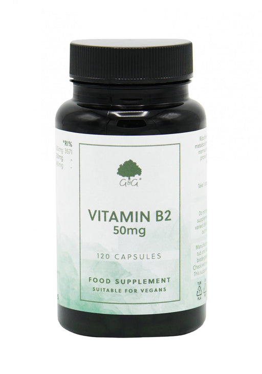 G&G Vitamins Vitamin B2 50mg 120's - Dennis the Chemist