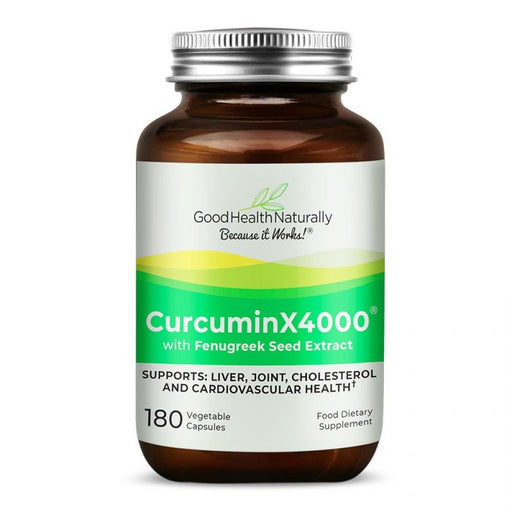 Good Health Naturally CurcuminX4000 With Fenugreek Seed Extract 180's - Dennis the Chemist