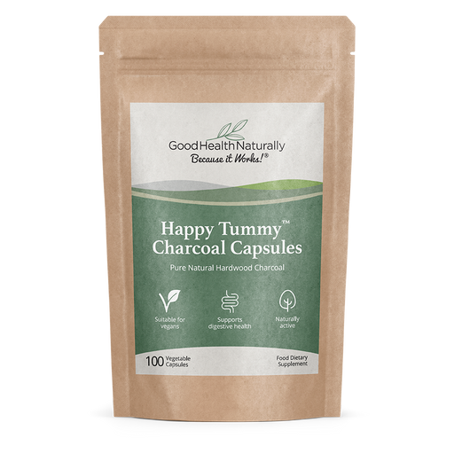 Good Health Naturally Happy Tummy Charcoal Capsules 100's - Dennis the Chemist