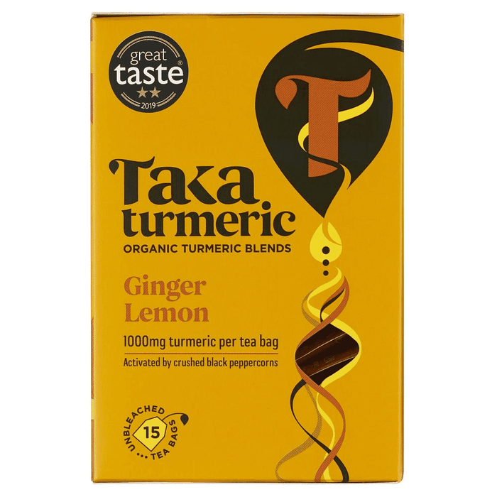 Taka Turmeric Ginger Lemon Teabags 15s