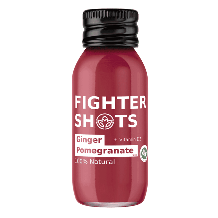 Fighter Shots Ginger Pomegranate + Vitamin D3 60ml SINGLE