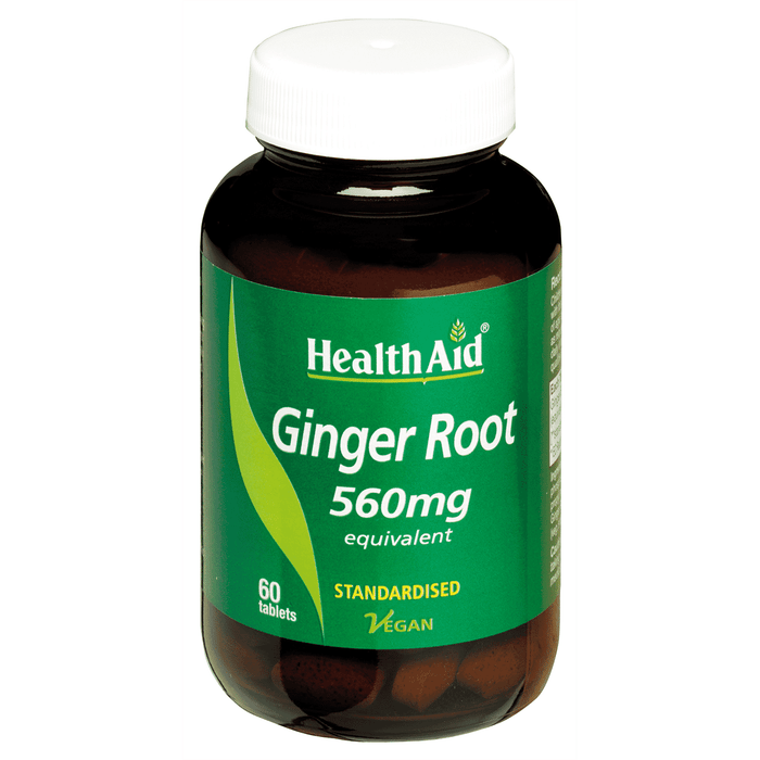 Health Aid Ginger Root 560mg 60s - Dennis the Chemist