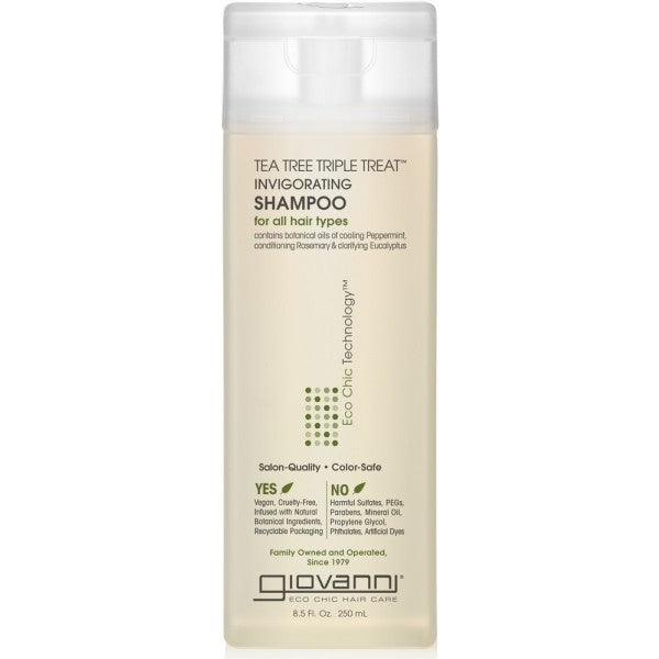 Giovanni Tea Tree Triple Treat Invigorating Shampoo 250ml - Dennis the Chemist