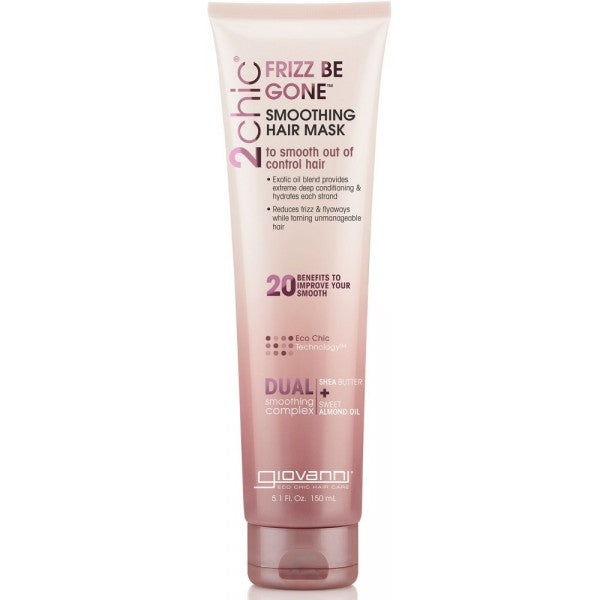 Giovanni 2chic Frizz Be Gone Smoothing Hair Mask Shea Butter + Sweet Almond Oil 150ml - Dennis the Chemist