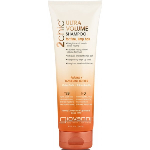 Giovanni 2chic Ultra Volume Shampoo Papaya + Tangerine Butter 250ml - Dennis the Chemist