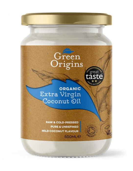 Green Origins Organic Extra Virgin Coconut Oil 500ml (Glass) - Dennis the Chemist