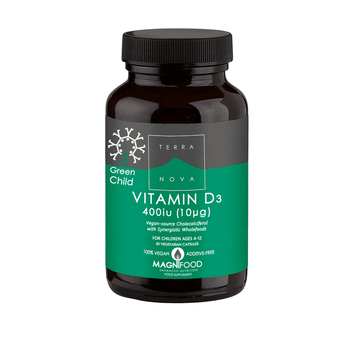 Terranova Green Child Vitamin D3 400iu 50s
