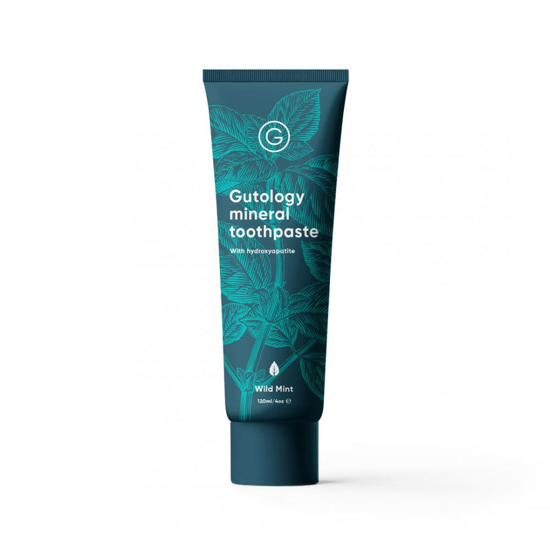 Gutology Mineral Toothpaste with Hydroxyapatite Wild Mint 120ml - Dennis the Chemist
