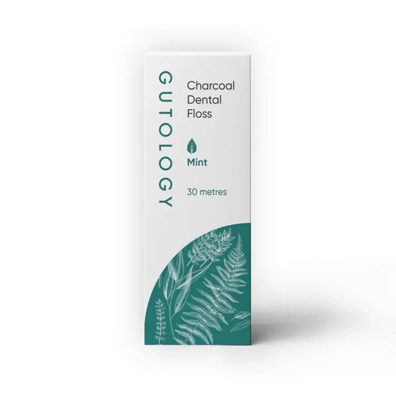 Gutology Charcoal Dental Floss Mint 30 Metres - Dennis the Chemist